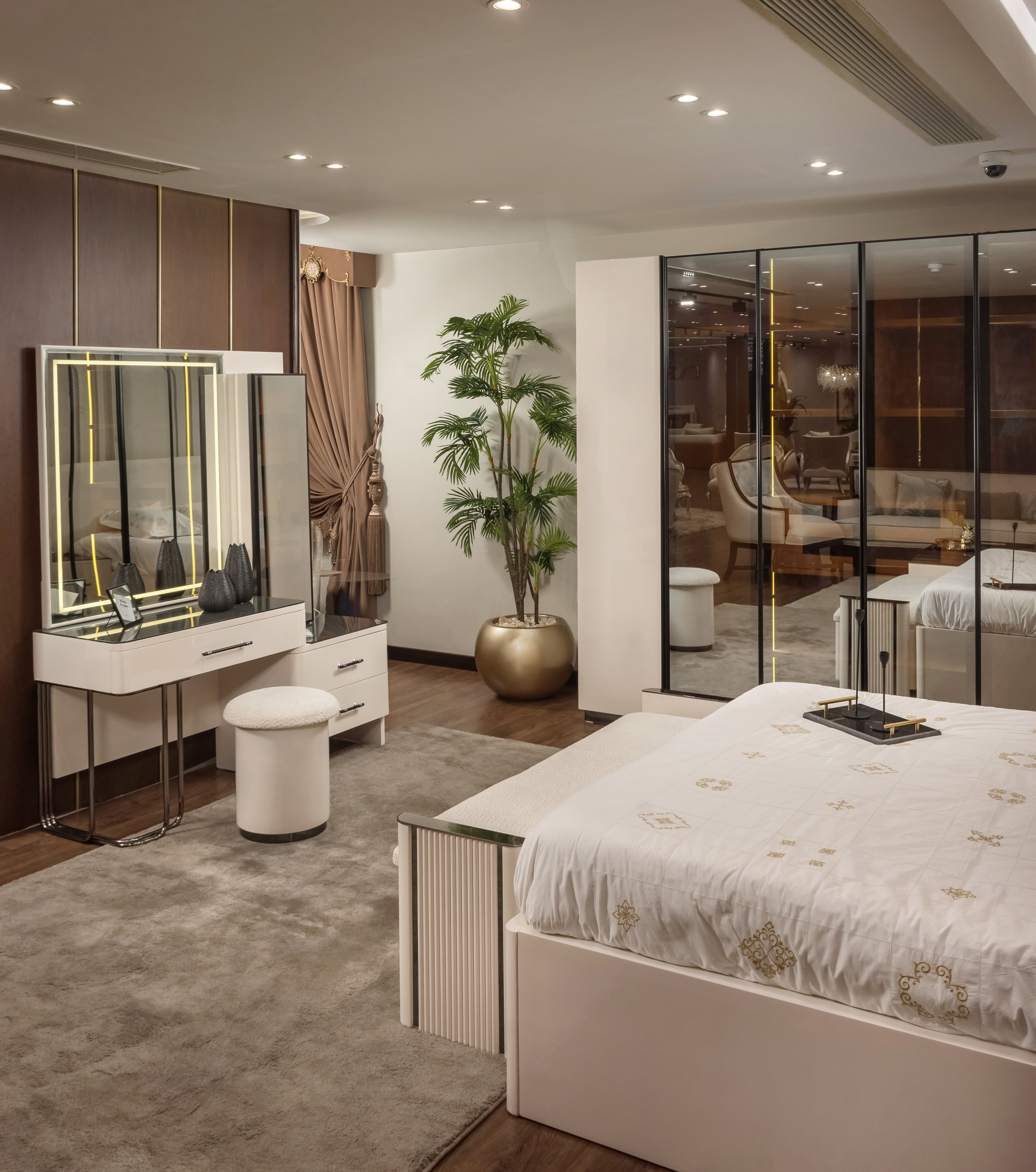 modern bed with dressing table Rosa Modern Bedroom Set– carpiturefurniture.com