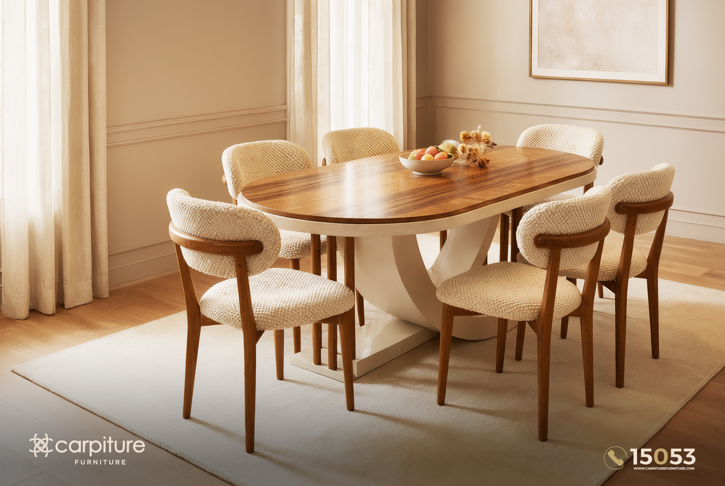 Viola Dining Set – Dining Table with 6 Chairs
