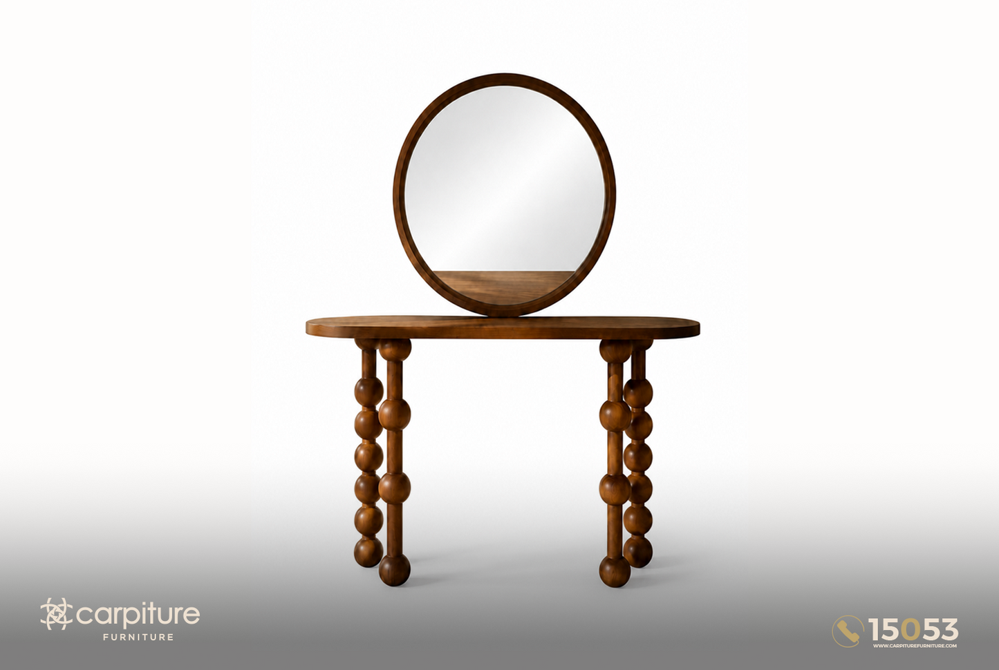 Red Beech Wood Console Table