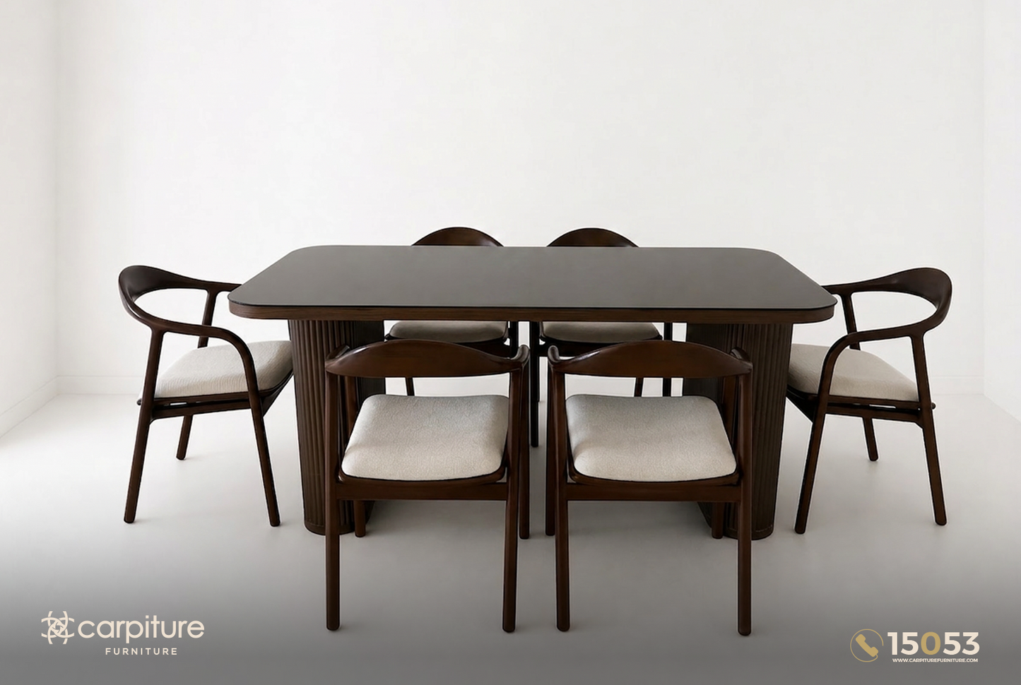 Kayla Red Beech Wood Dining Set