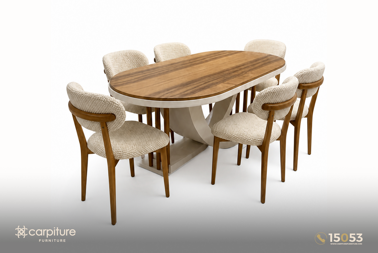 Viola Dining Set – Dining Table with 6 Chairs