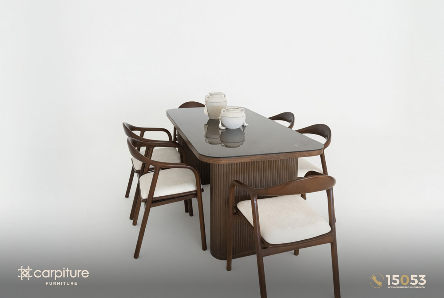 Kayla Red Beech Wood Dining Set