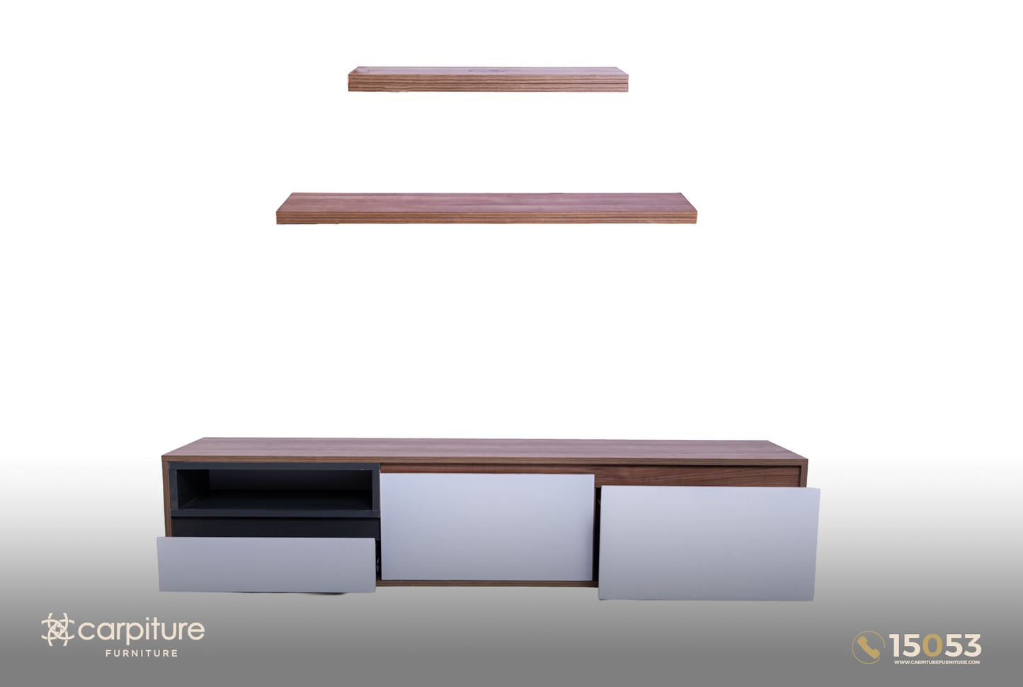 وحدة تلفزيون مودرن بتصميم عملي - T2
