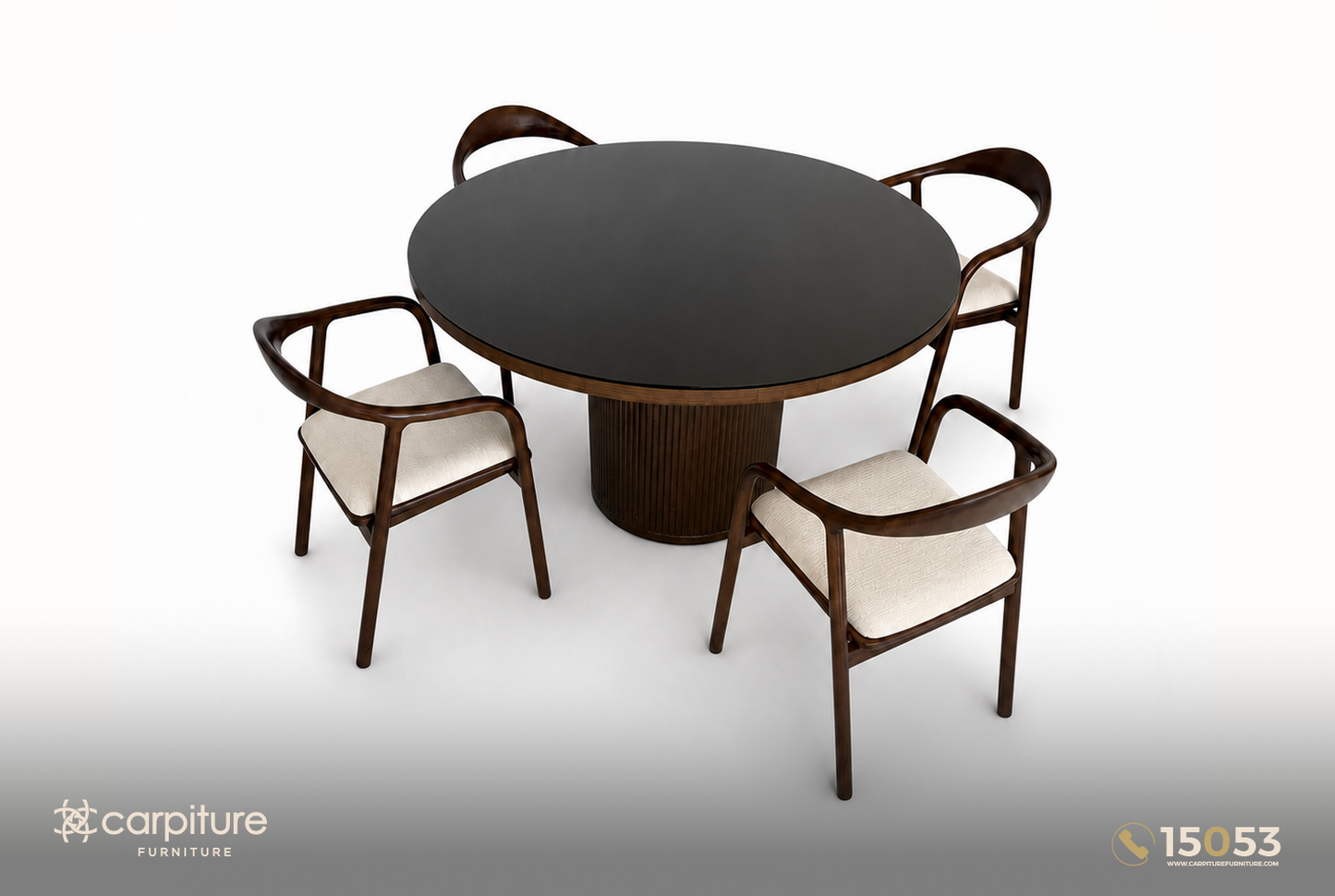 Kerry Red Beech Wood Dining Set