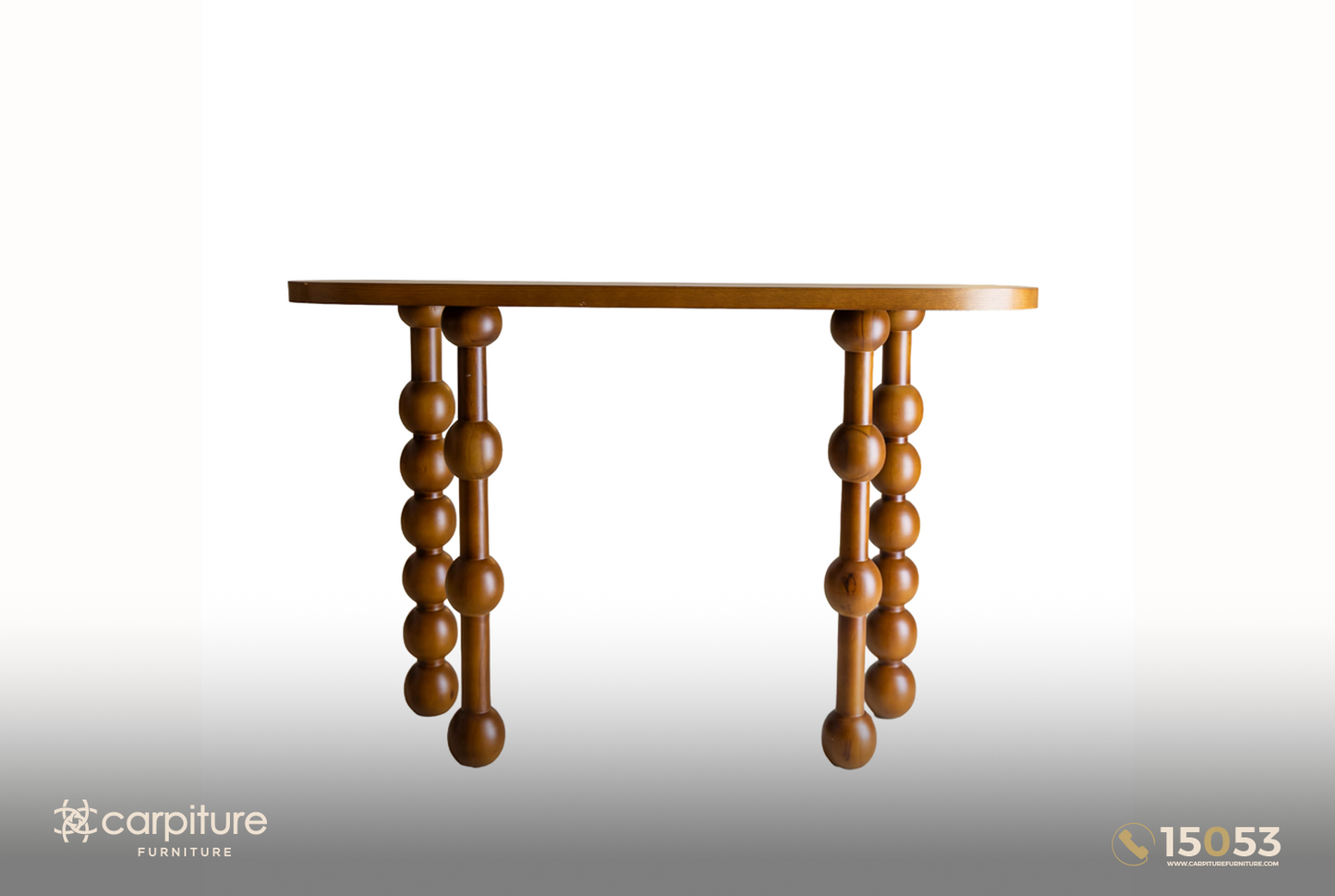 Red Beech Wood Console Table
