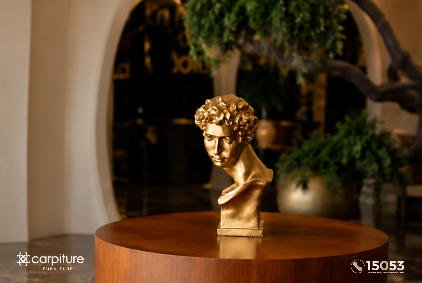 Golden Statue Head
