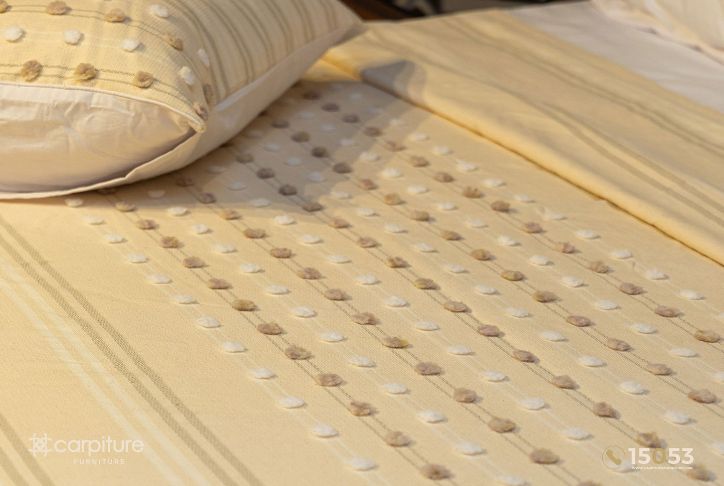 Dots Linen Blanket 4-piece