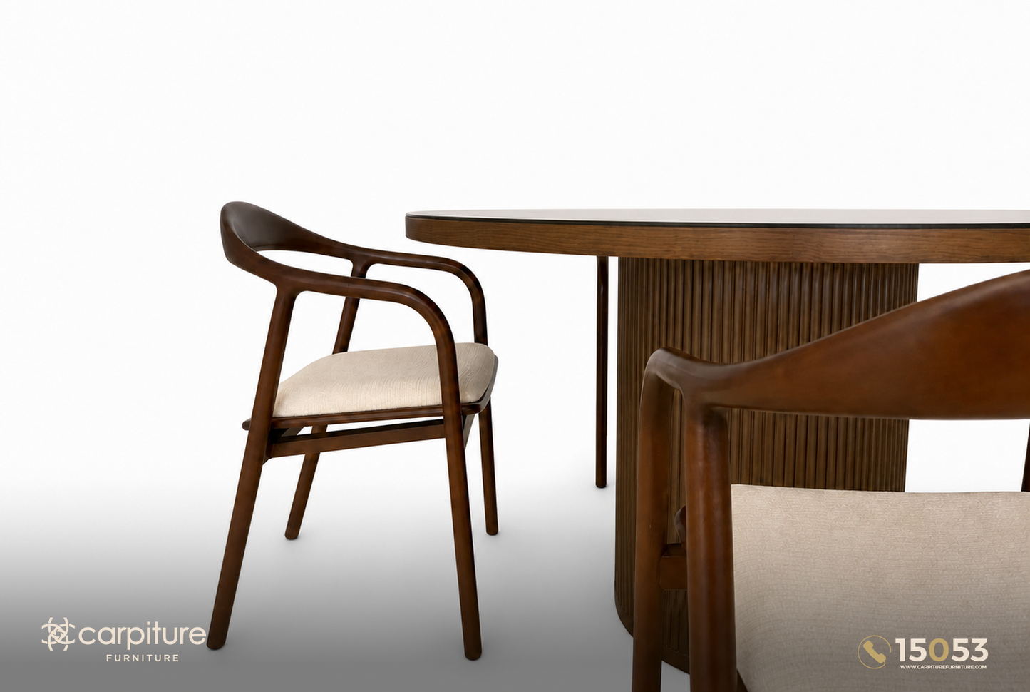 Kerry Red Beech Wood Dining Set