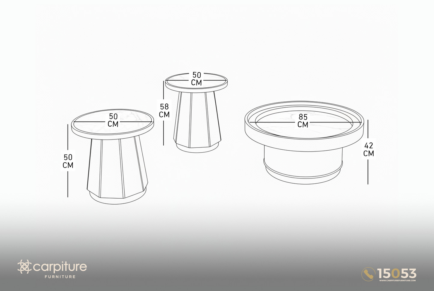 Bubbles Modern Table Set