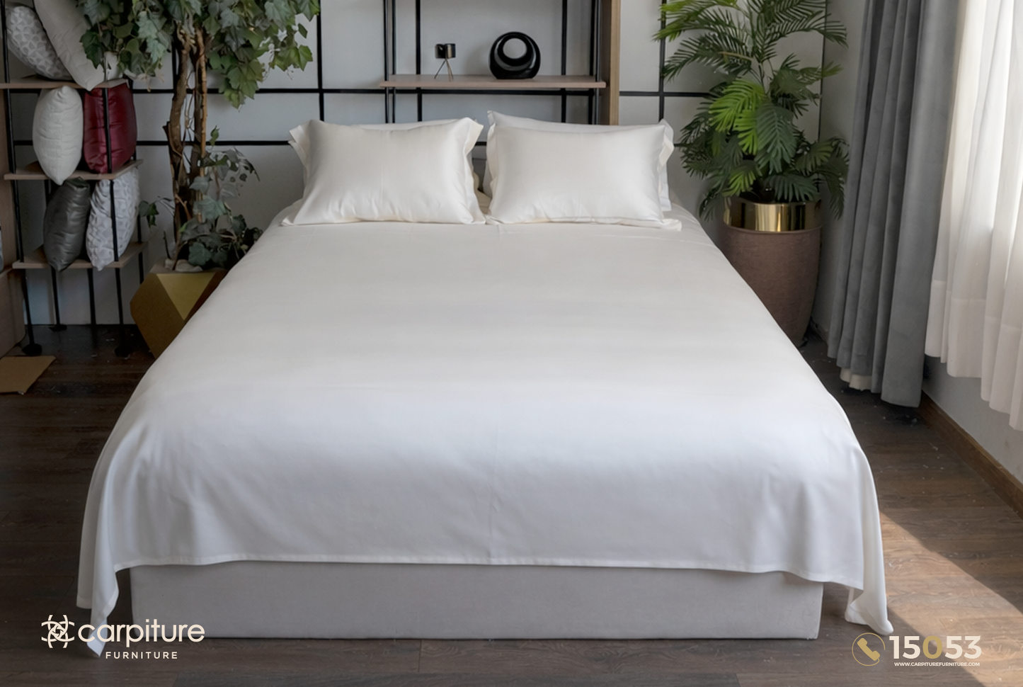 Silk Cotton Bed Sheet Set 3 Pieces