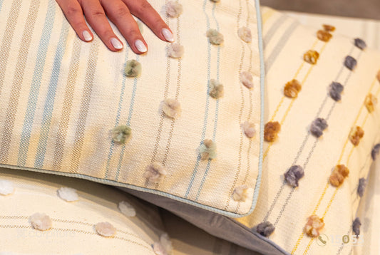 Dots Linen Blanket 4-piece