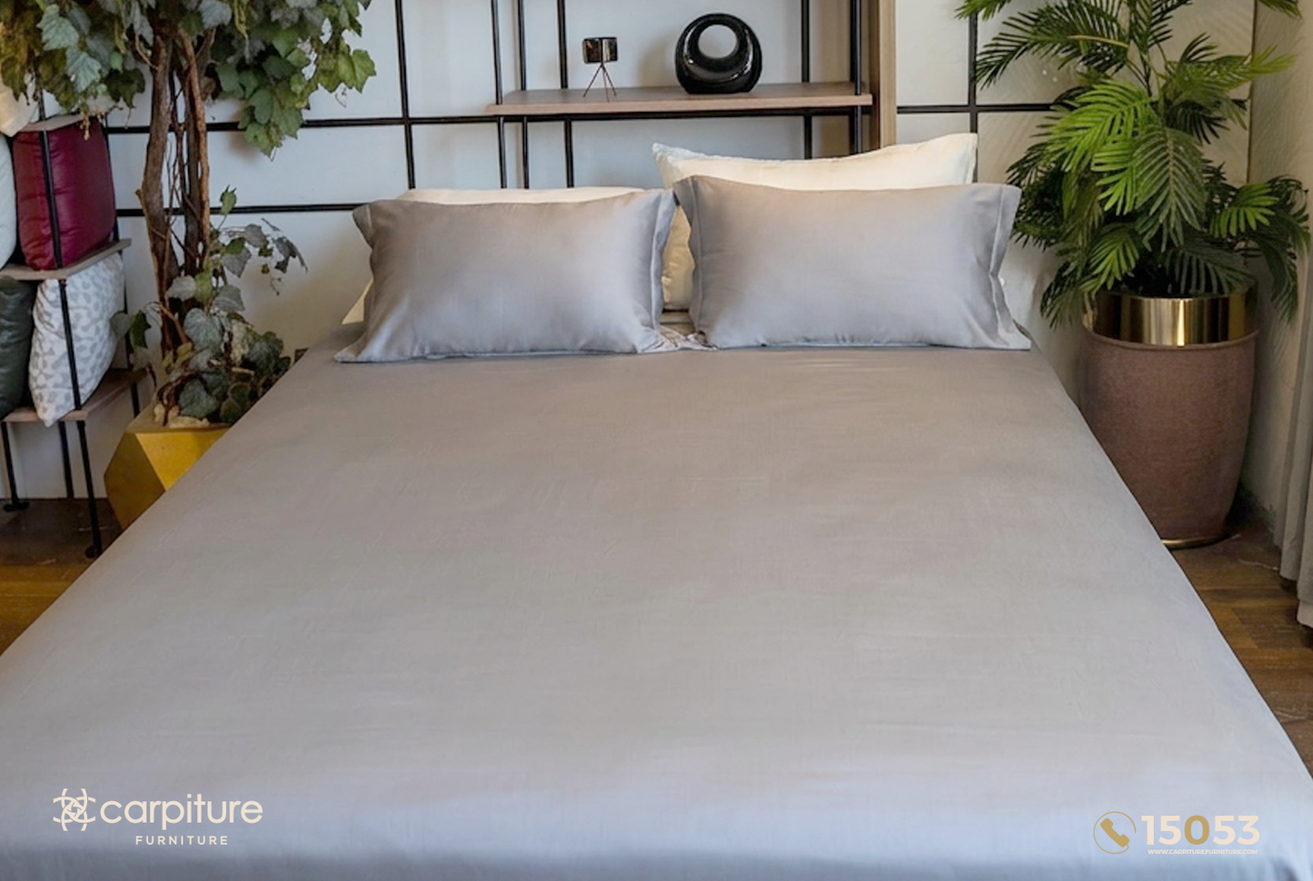 Silk Cotton Bed Sheet Set 3 Pieces