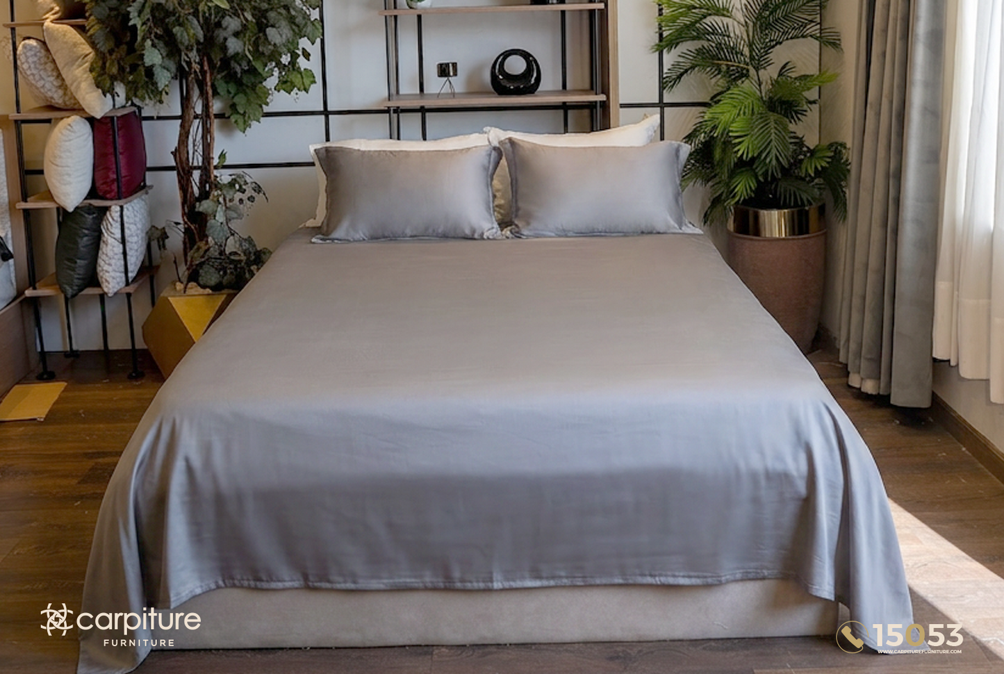 Silk Cotton Bed Sheet Set 3 Pieces