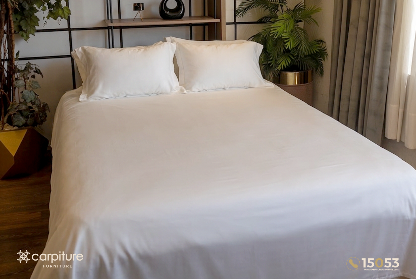 Silk Cotton Bed Sheet Set 3 Pieces