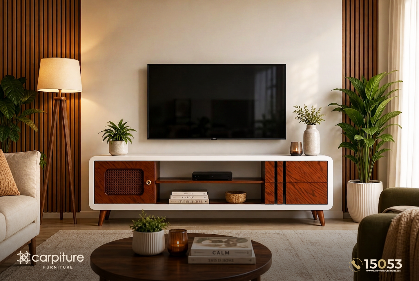 وحدة تليفزيون مودرن بتصميم عملي وأنيق - TV-5000606