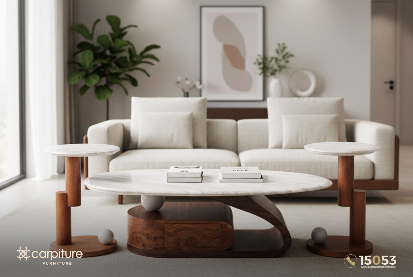 Modern Coffee Table Set -Lauren