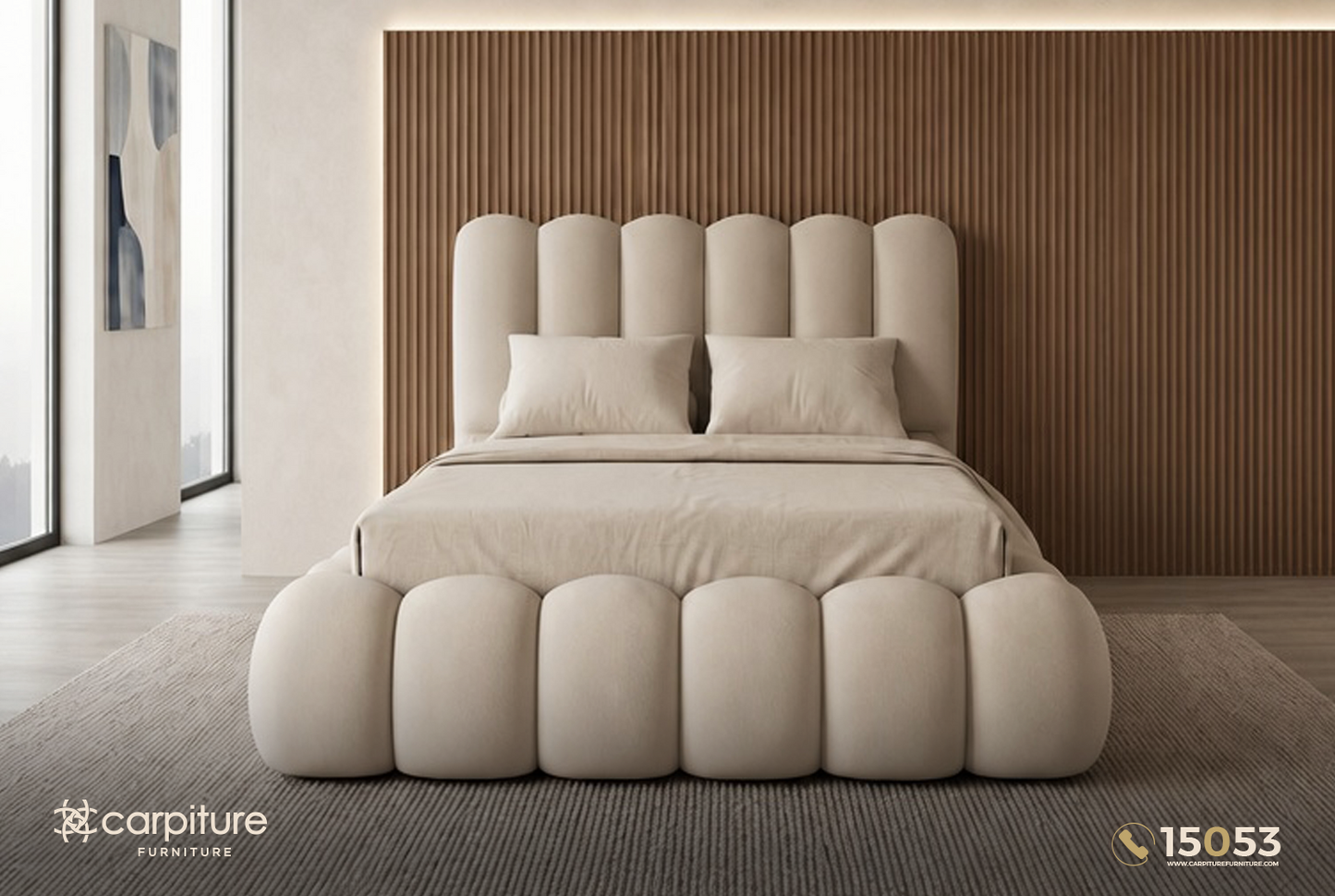 Ascona Slatted Bed 120*200