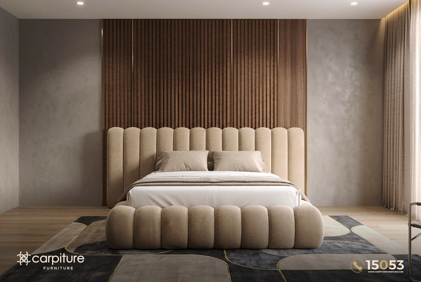 Ascona Slatted Bed 180