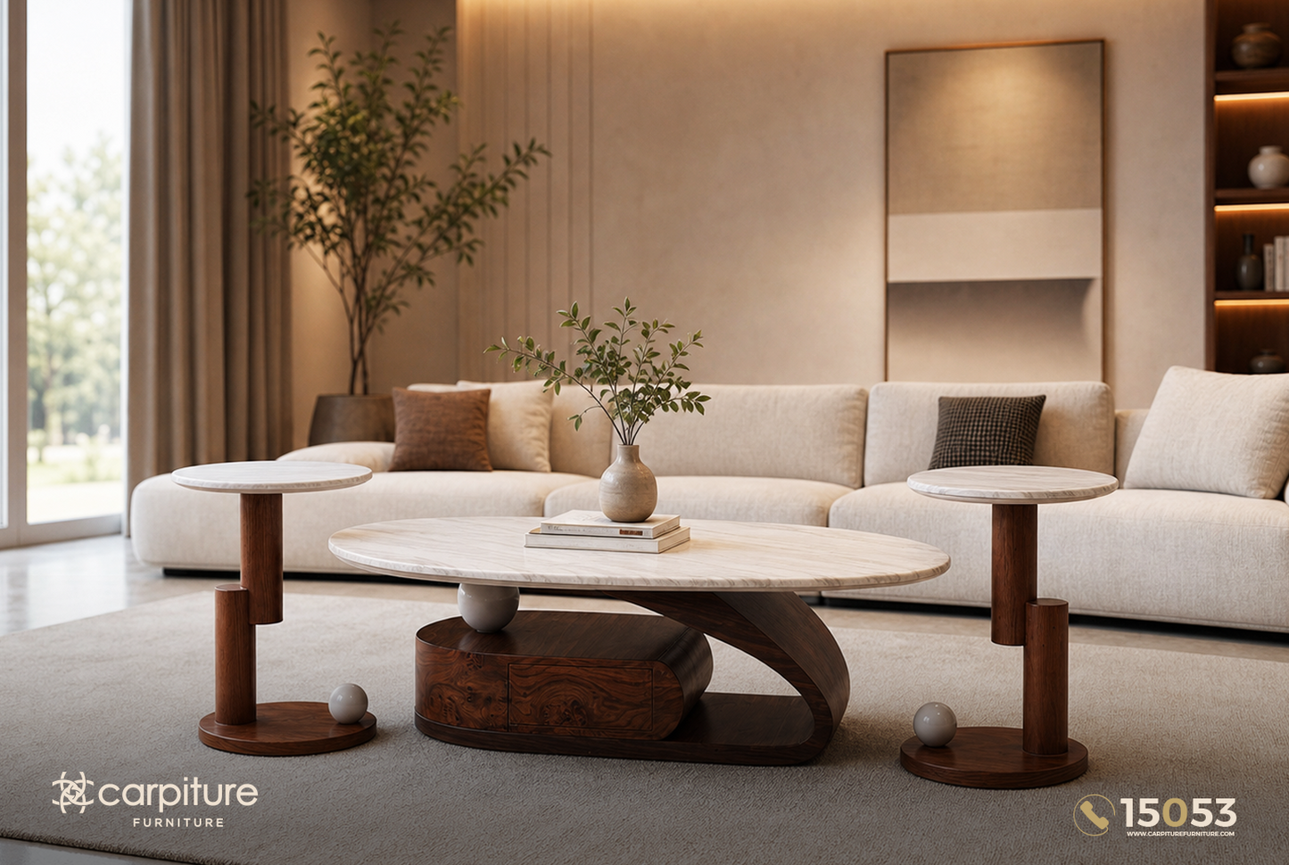 Modern Coffee Table Set -Lauren