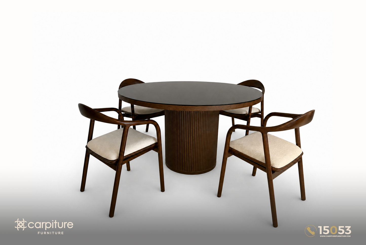 Kerry Red Beech Wood Dining Set