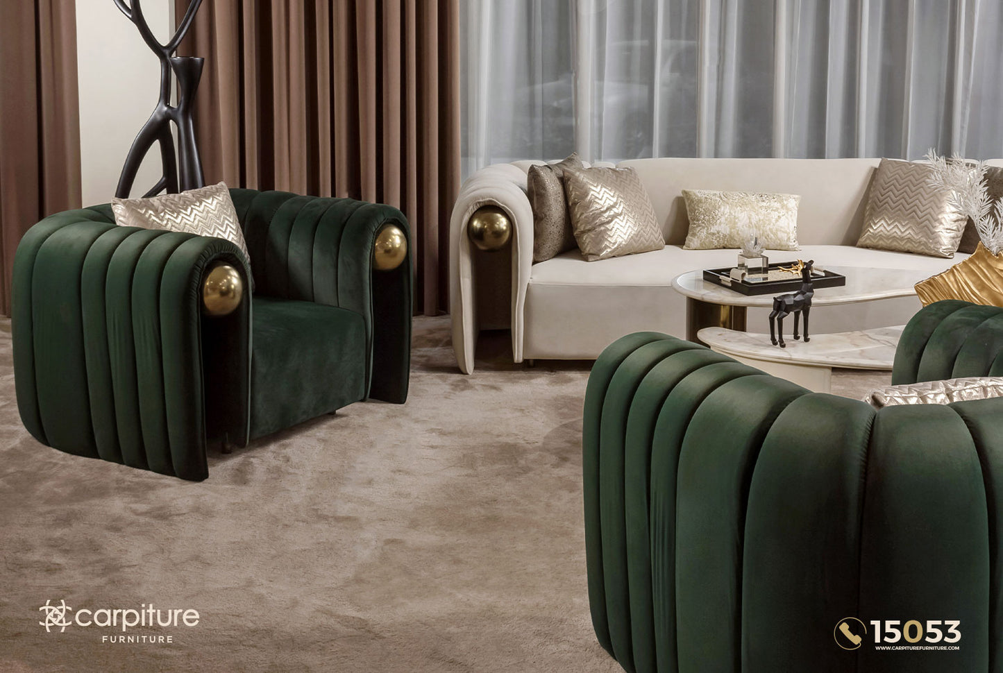 Wafe Sofa Set