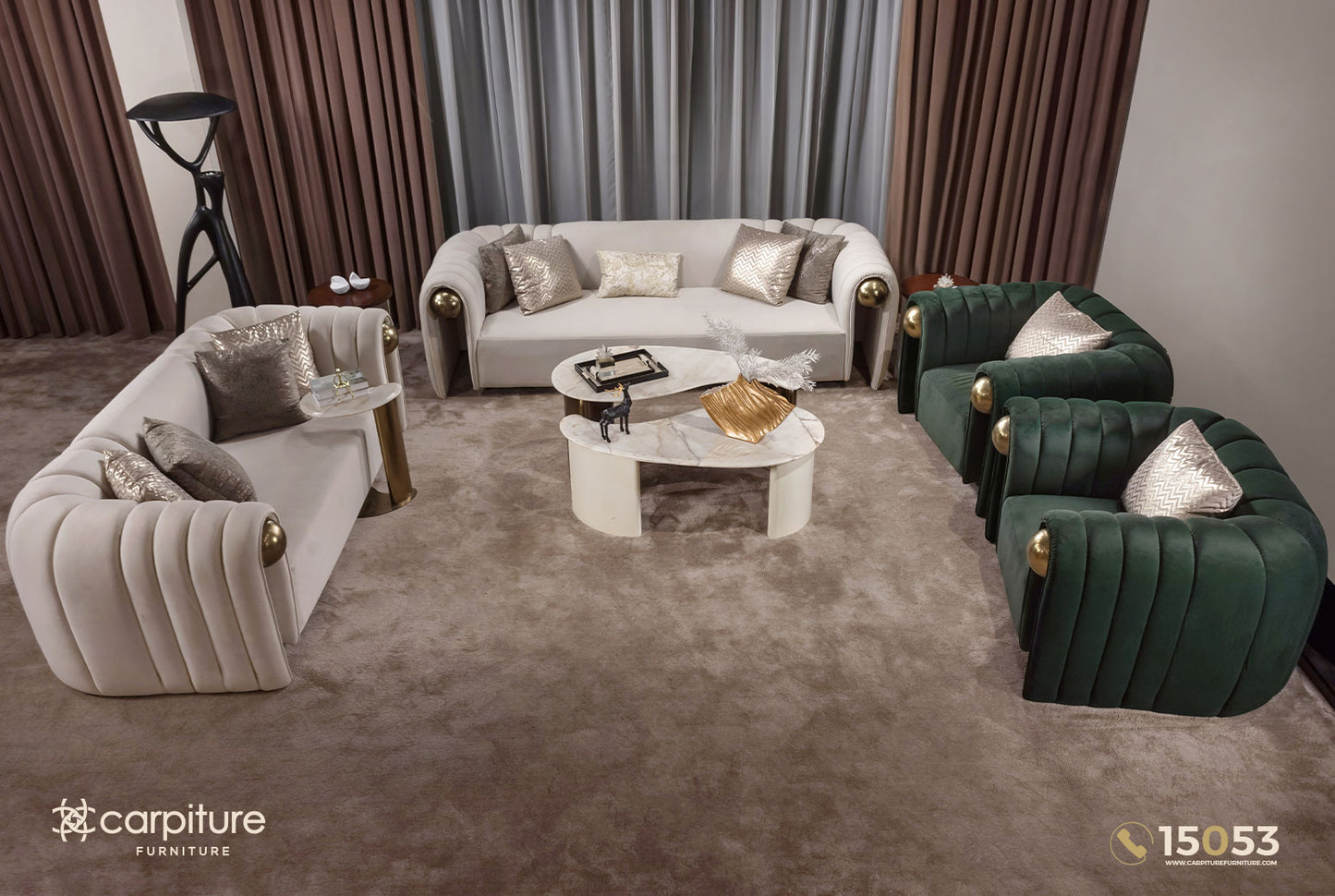 Wafe Sofa Set