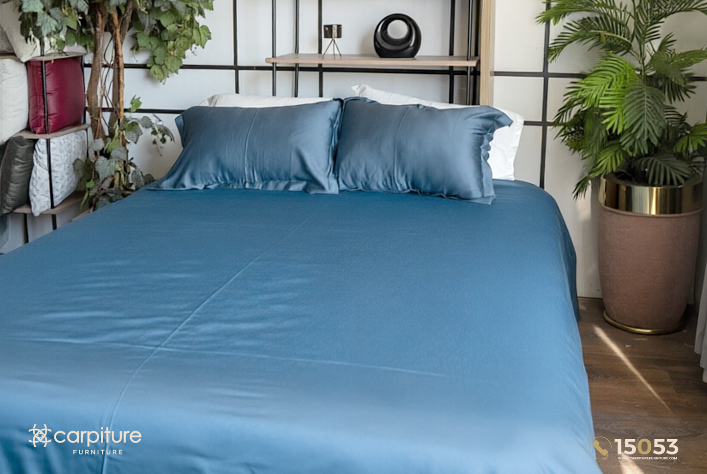 Silk Cotton Bed Sheet Set 3 Pieces