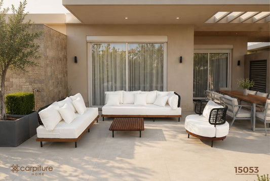 Backless Outdoor Corner Sofa